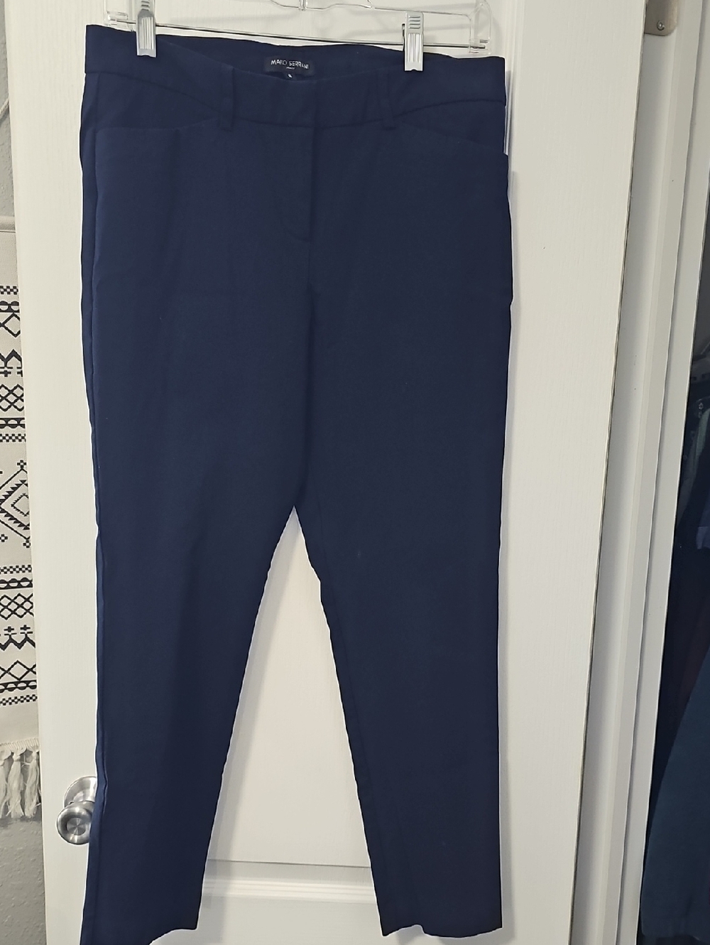 Mario Serrani Italy Navy Skinny Ponte Pants